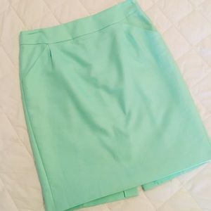 J. Crew Mint Green Pencil Skirt with Pockets (10)